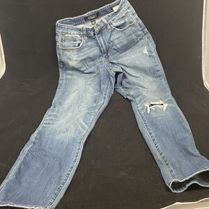 Judy Blue Women's Boyfriend Fit Jeans Size 5/27, Medium Wash, Faded Distressed